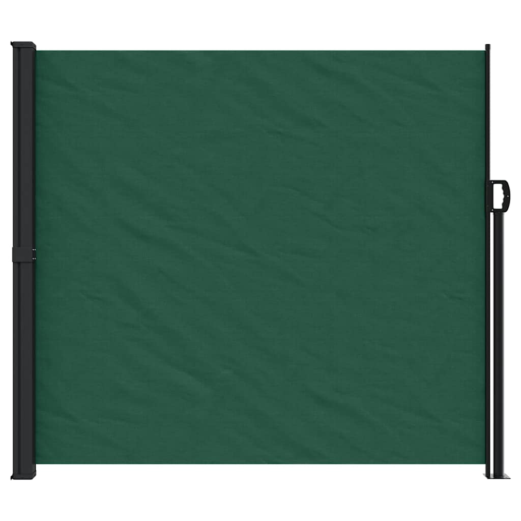 Retractable Side Awning Dark Green 180x600 cm