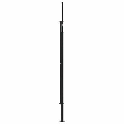 Retractable Side Awning Black 200x600 cm