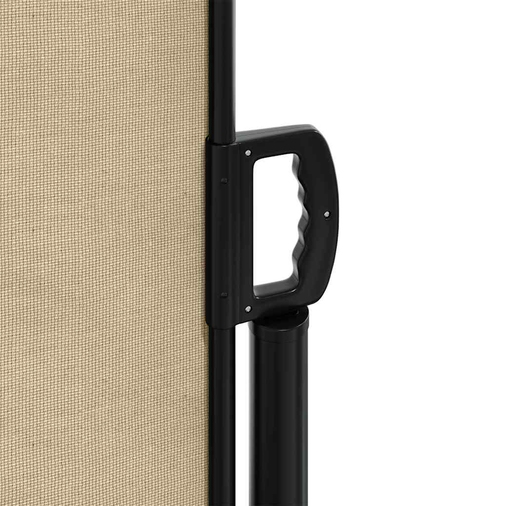 Retractable Side Awning Beige 200x600 cm