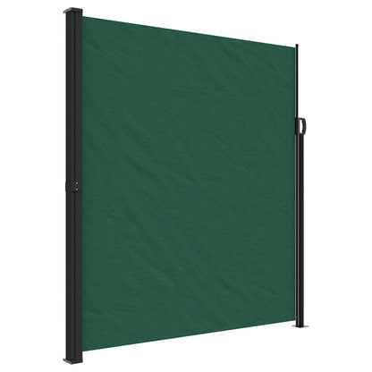 Retractable Side Awning Dark Green 220x600 cm