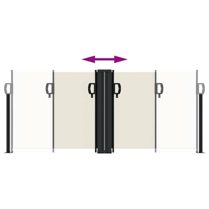 Retractable Side Awning Cream 100x600 cm