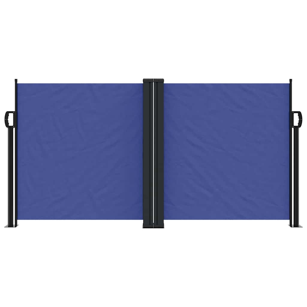 Retractable Side Awning Blue 120x600 cm