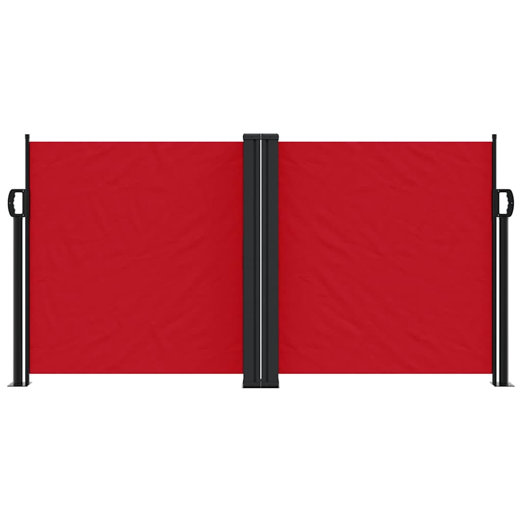 Retractable Side Awning Red 120x600 cm
