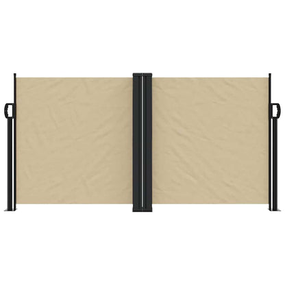 Retractable Side Awning Beige 120x600 cm