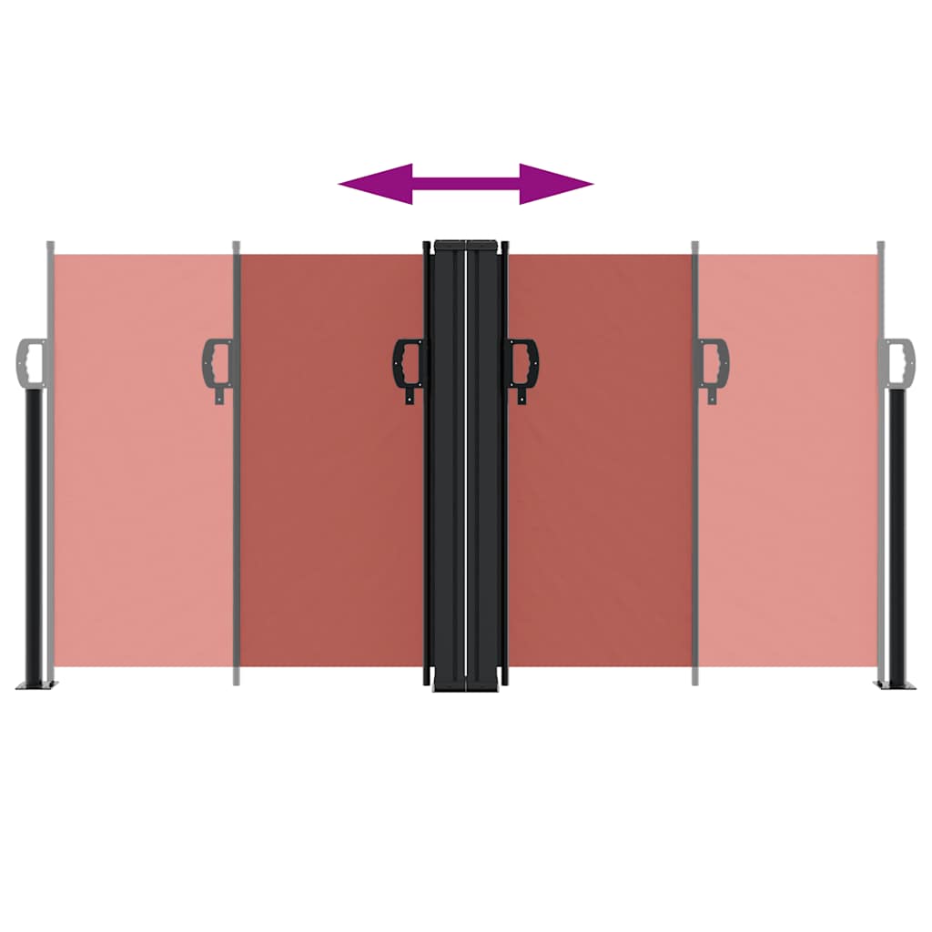 Retractable Side Awning Terracotta 120x600 cm