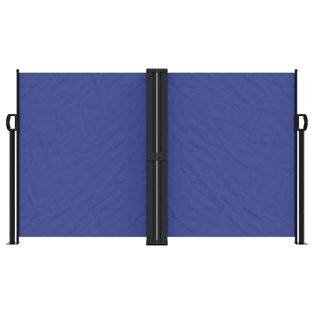Retractable Side Awning Blue 140x600 cm