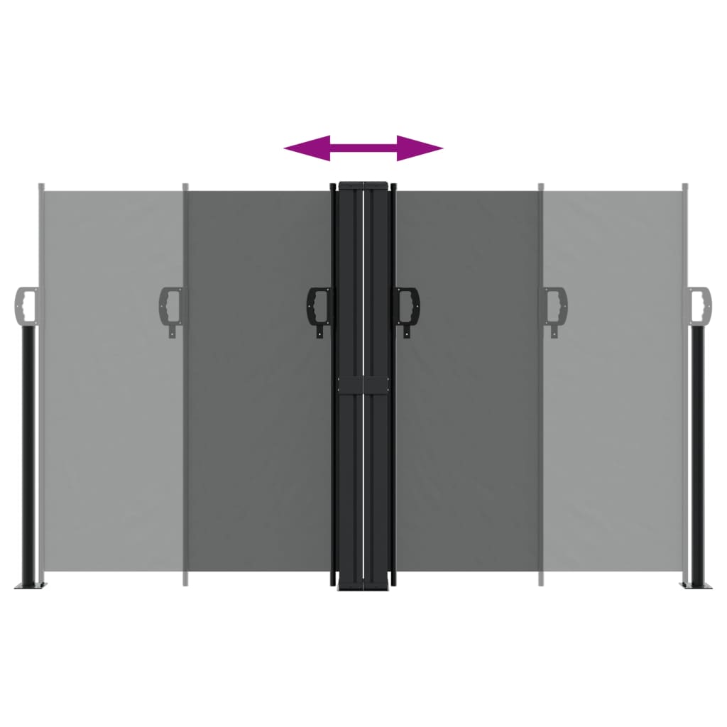 Retractable Side Awning Anthracite