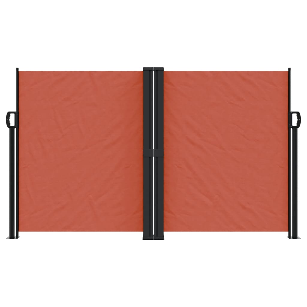 Retractable Side Awning Terracotta 140x600 cm