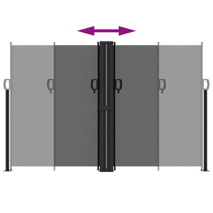 Retractable Side Awning Anthracite 160x600 cm