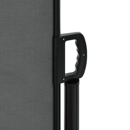vidaXL Retractable Side Awning Anthracite 100% polyester with PU coating