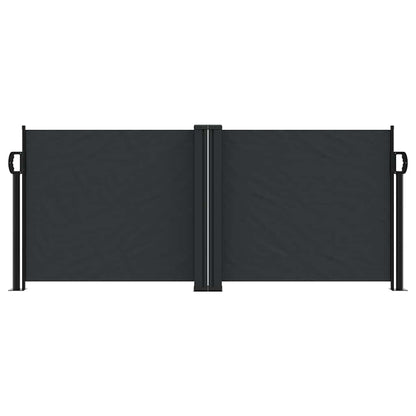 Retractable Side Awning Black 100x1000 cm
