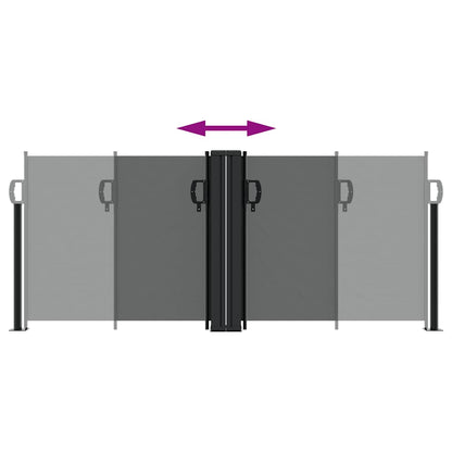 Retractable Side Awning Anthracite 100x1000 cm