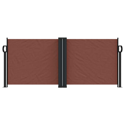 Retractable Side Awning Brown 100x1000 cm