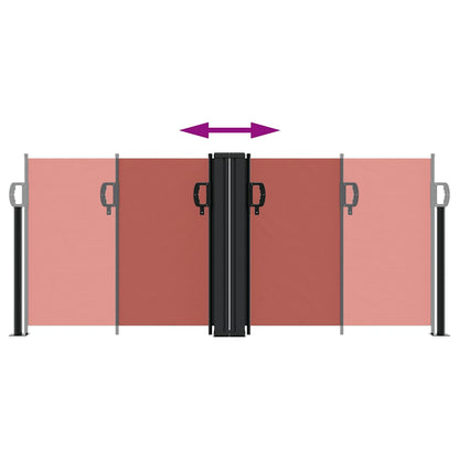 Retractable Side Awning Terracotta 100x1000 cm
