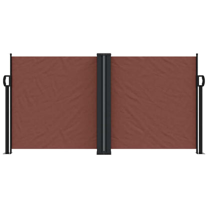 Retractable Side Awning Brown 120x1000 cm