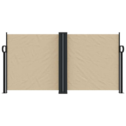 Retractable Side Awning Beige 120x1000 cm
