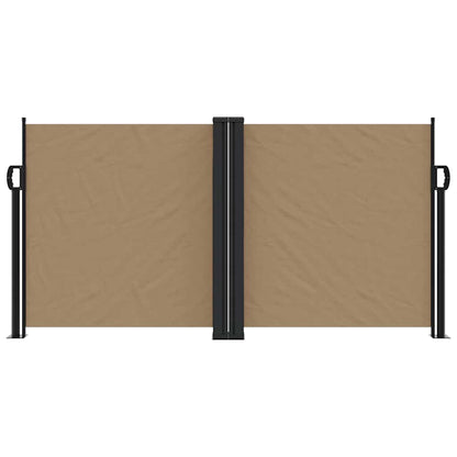 Retractable Side Awning Taupe 120x1000 cm