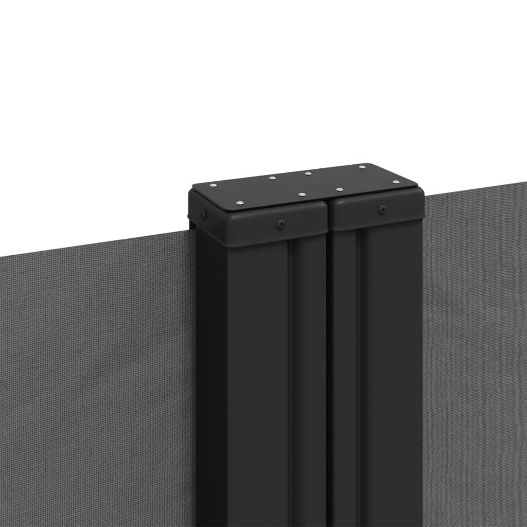 Retractable Side Awning Anthracite 100% polyester with PU coating