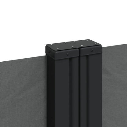 Retractable Side Awning Anthracite 100% polyester with PU coating