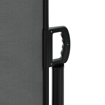 Retractable Side Awning Anthracite 100% polyester with PU coating