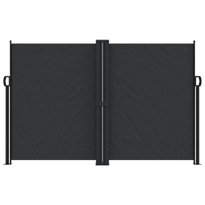 Retractable Side Awning Black 160x1000 cm