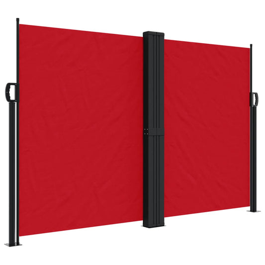 Retractable Side Awning Red 160x1000 cm