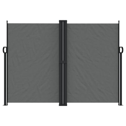 vidaXL Retractable Side Awning Anthracite 100% polyester with a PU coating