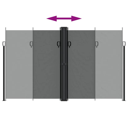 Retractable Side Awning Anthracite 200x1000 cm