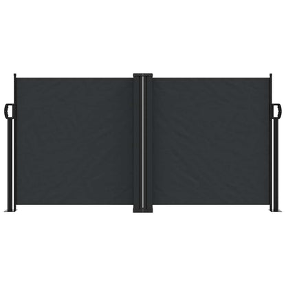 Retractable Side Awning Black 120x1200 cm