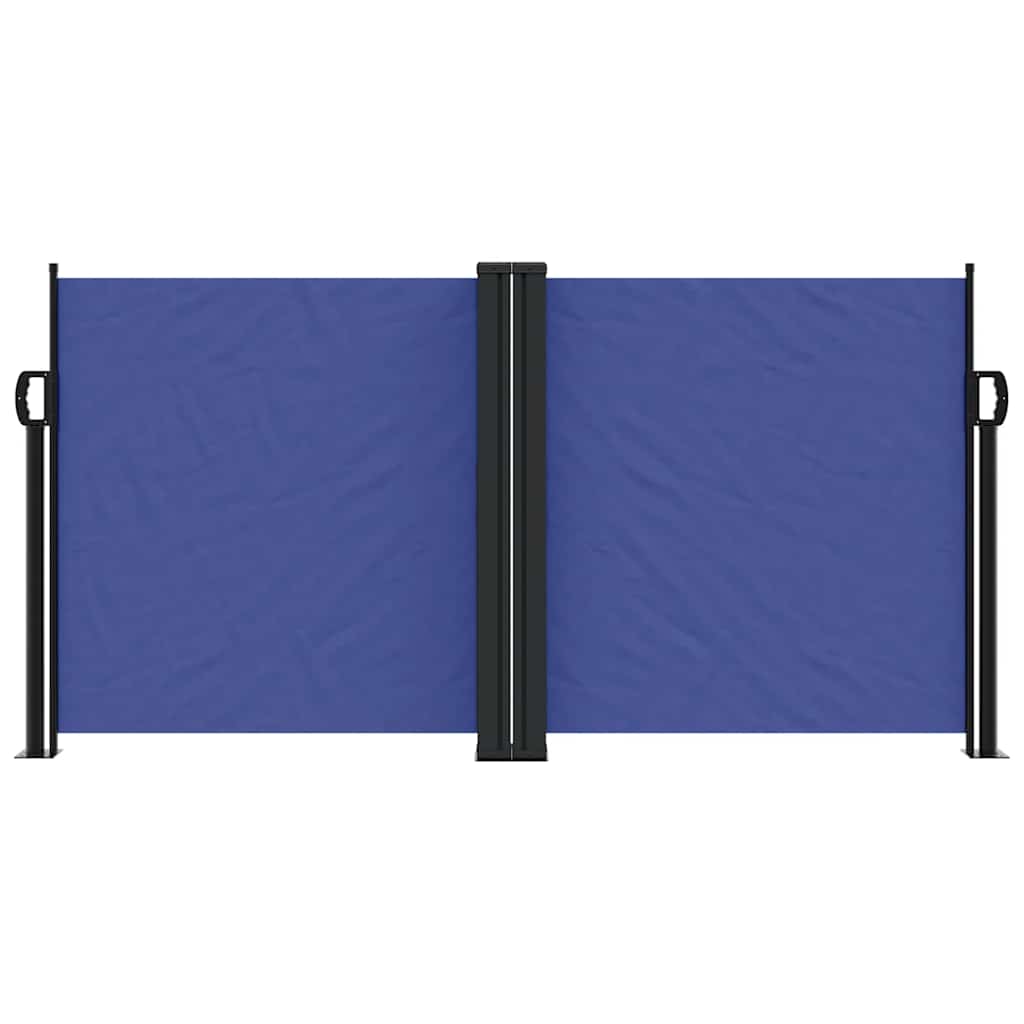 Retractable Side Awning Blue 120x1200 cm