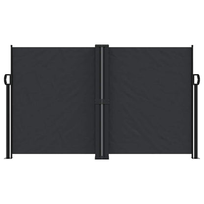 Retractable Side Awning Black 140x1200 cm