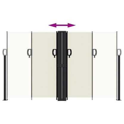 Retractable Side Awning Cream 140x1200 cm