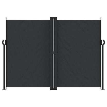 Retractable Side Awning Black 180x1200 cm