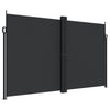 Retractable Side Awning Black 200x1200 cm