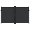 Retractable Side Awning Black 200x1200 cm