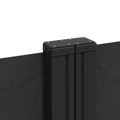 Retractable Side Awning Black 200x1200 cm