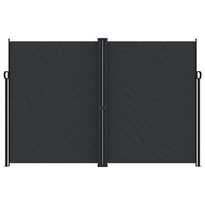 Retractable Side Awning Black 220x1200 cm
