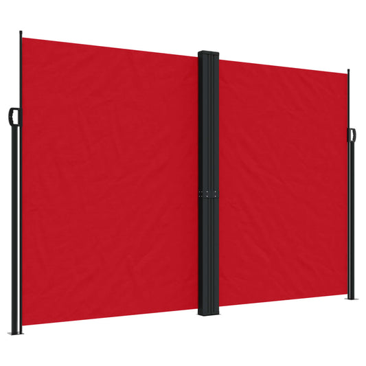 Retractable Side Awning Red 220x1200 cm