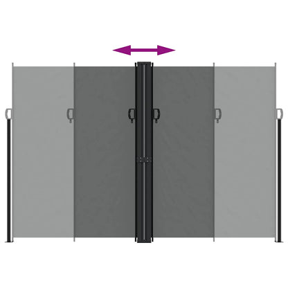 Retractable Side Awning Anthracite 220x1200 cm