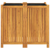 Garden Planter with Liner 84x42x75 cm Solid Wood Acacia