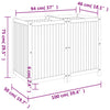 Garden Planter with Liner 100x50x75 cm Solid Wood Acacia