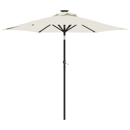 Garden Parasol with Steel Pole White 88.6"x88.6"x83.5"
