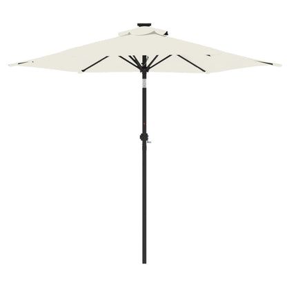 Garden Parasol with Steel Pole White 88.6"x88.6"x83.5"