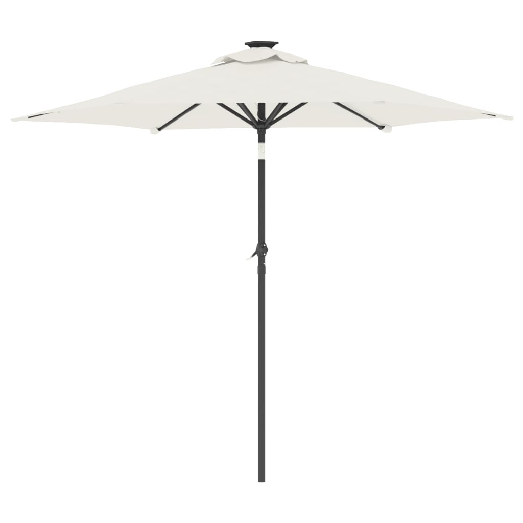Garden Parasol with Steel Pole White 88.6"x88.6"x83.5"