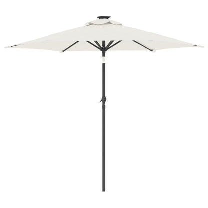 Garden Parasol with Steel Pole White 88.6"x88.6"x83.5"