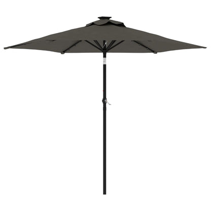 Garden Parasol with Steel Pole Anthracite 88.6"x88.6"x83.5