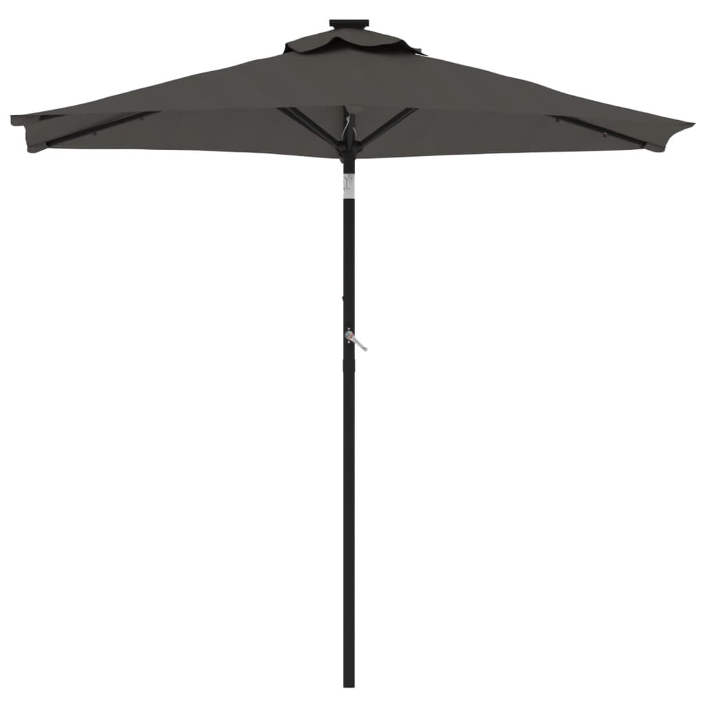 Garden Parasol with Steel Pole Anthracite 88.6"x88.6"x83.5