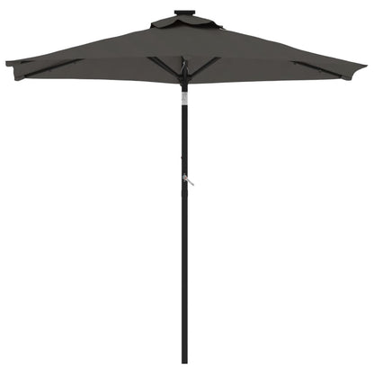 Garden Parasol with Steel Pole Anthracite 88.6"x88.6"x83.5