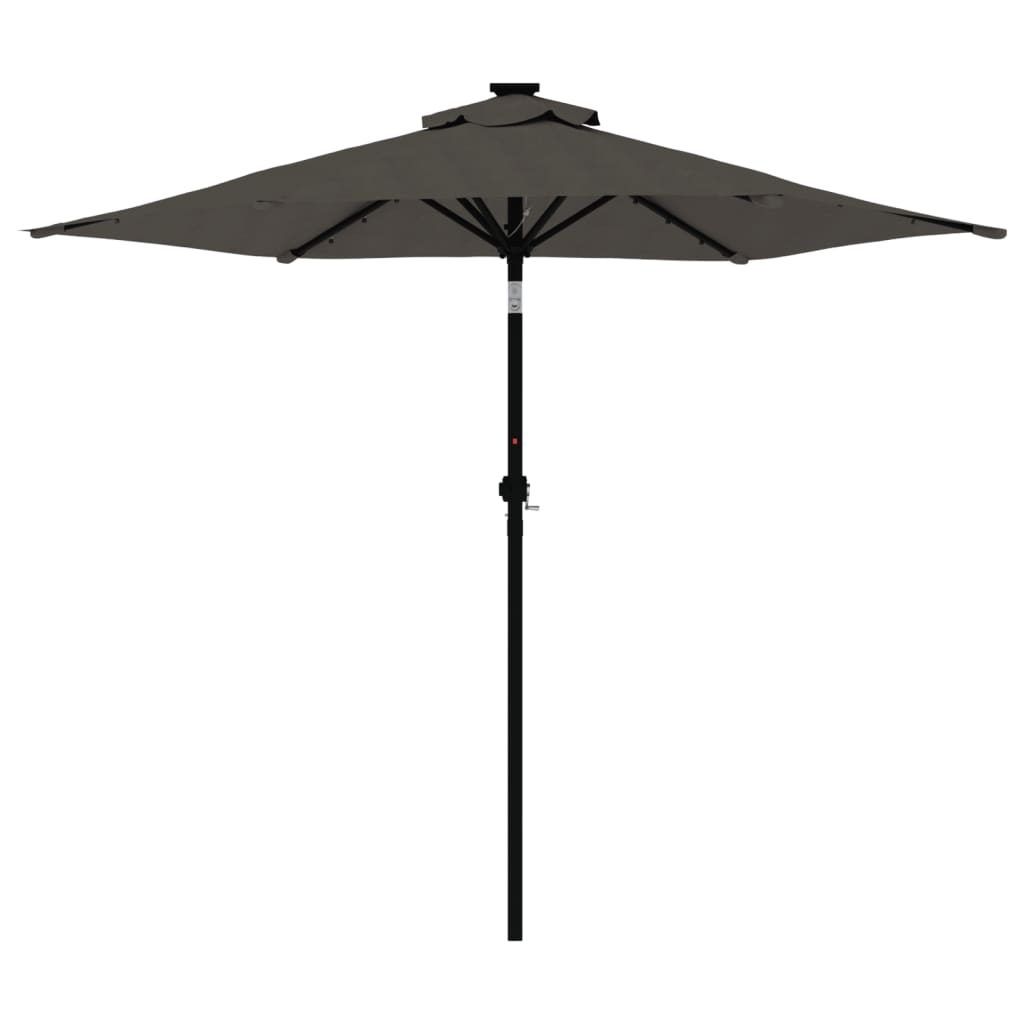 Garden Parasol with Steel Pole Anthracite 88.6"x88.6"x83.5