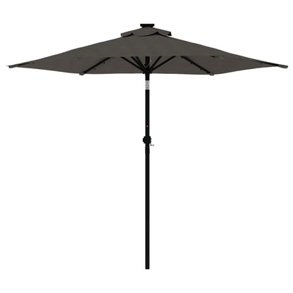 Garden Parasol with Steel Pole Anthracite 88.6"x88.6"x83.5